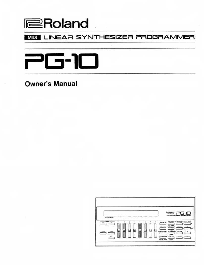 Roland PG-10 User manual