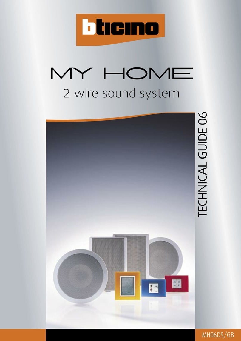 Bticino MY HOME Quick start guide