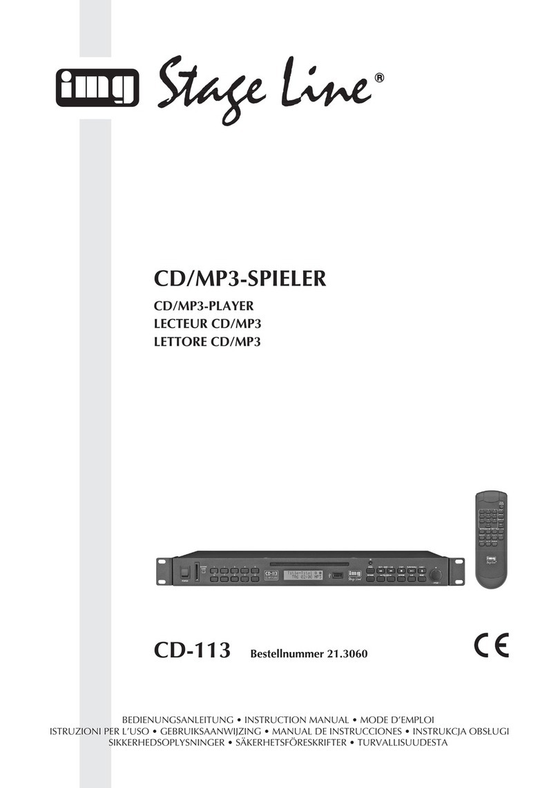 IMG STAGE LINE CD-113 instruction manual