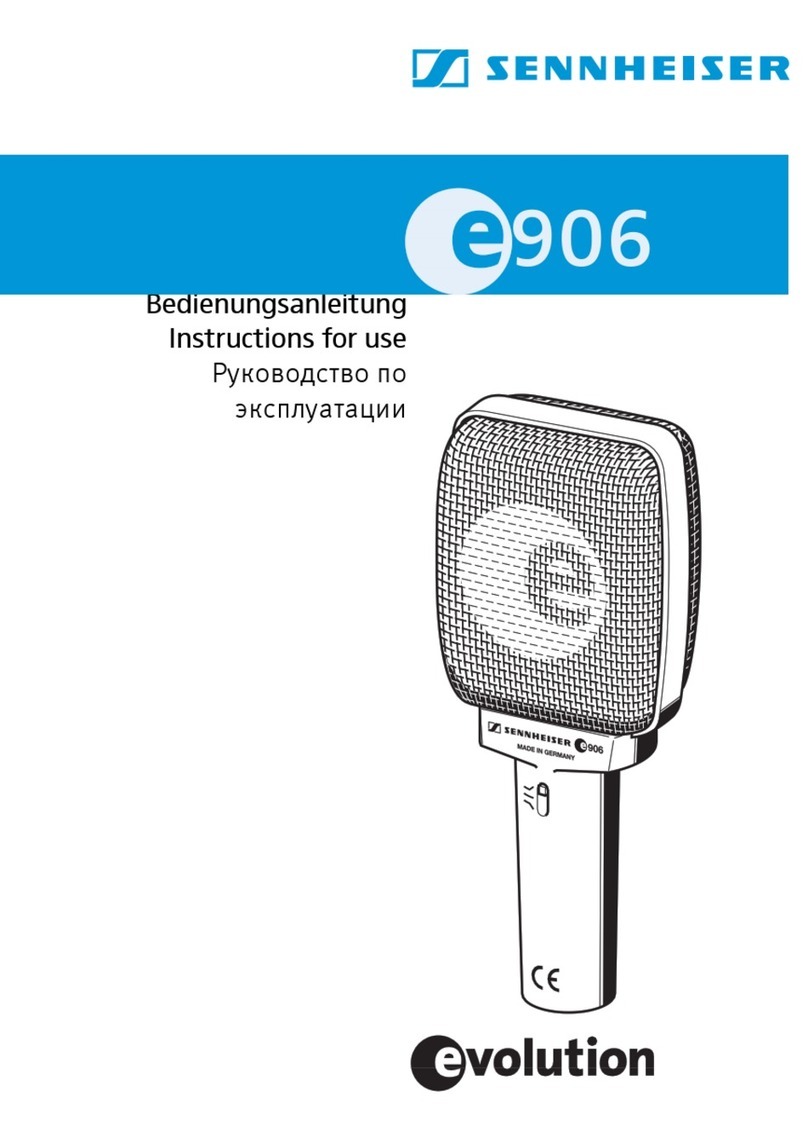 Sennheiser Evolution E 906 Instructions to user Sennheiser Evolution E 906 Instructions to user