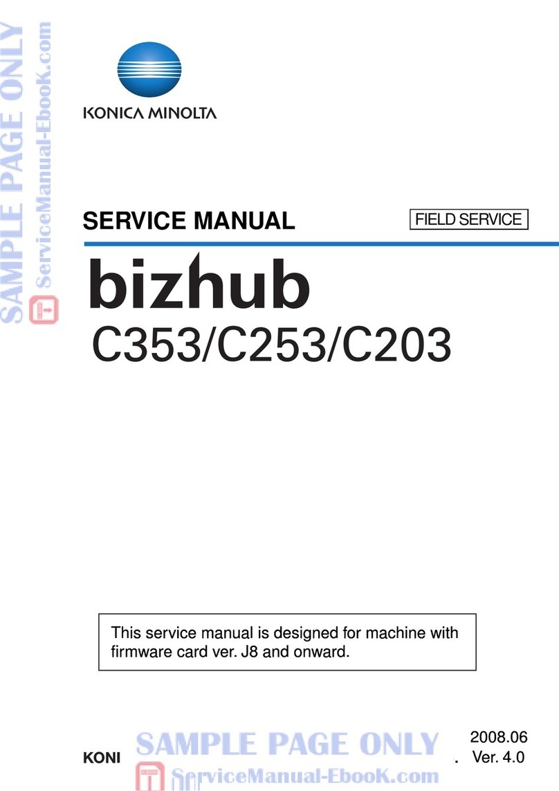 Konica Minolta bizhub C353 Series Service manual