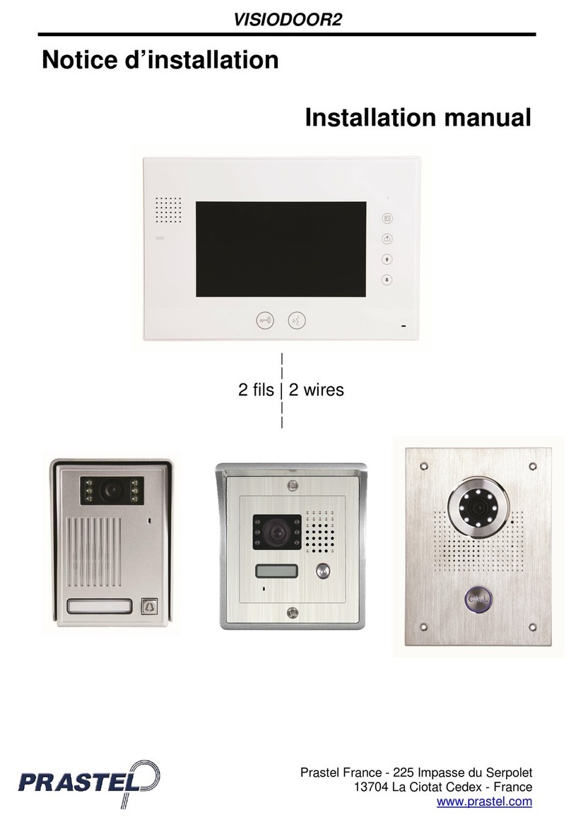 PRASTEL VISIODOOR2 installation manual