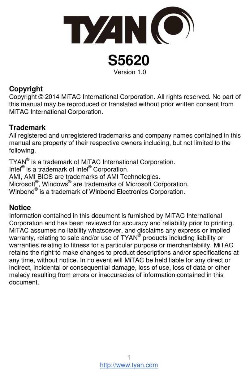 TYAN S5620 User manual