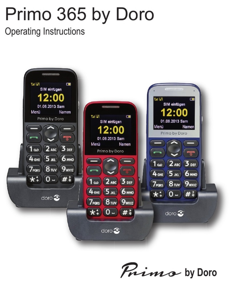 Doro PRIMO 365 User manual Doro PRIMO 365 User manual
