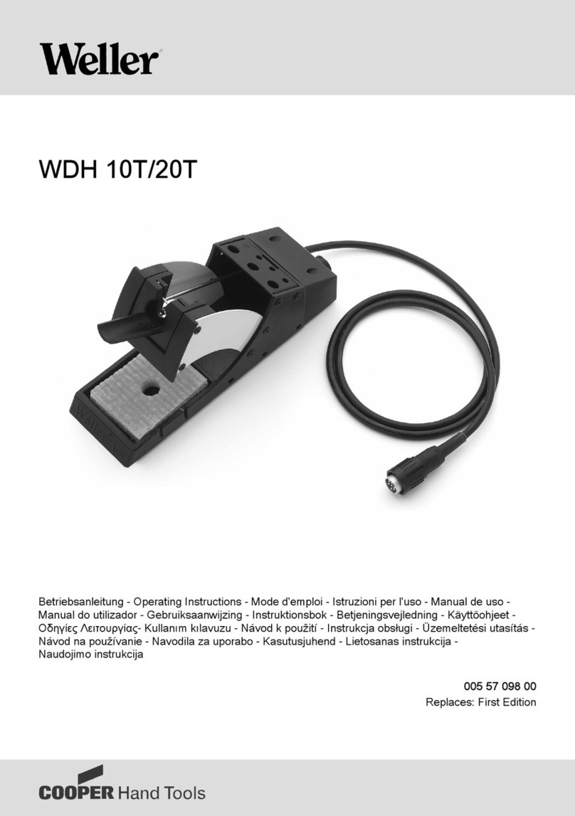 Weller WDH 10T operating instructions