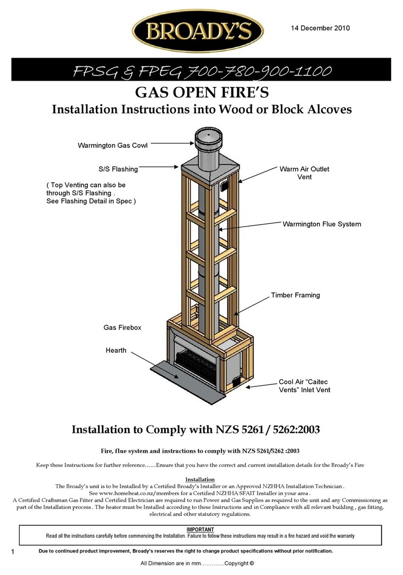Broady's Fp 700 installation instructions