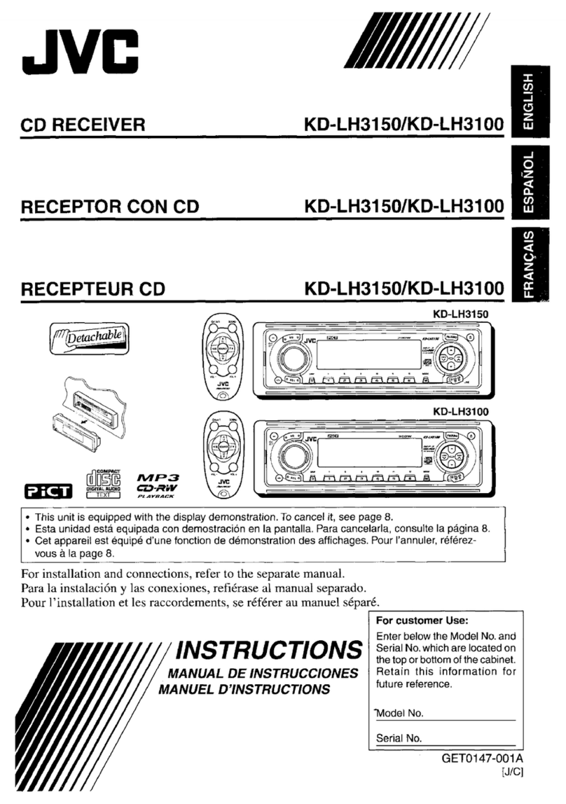 JVC KD-LH3150 User manual