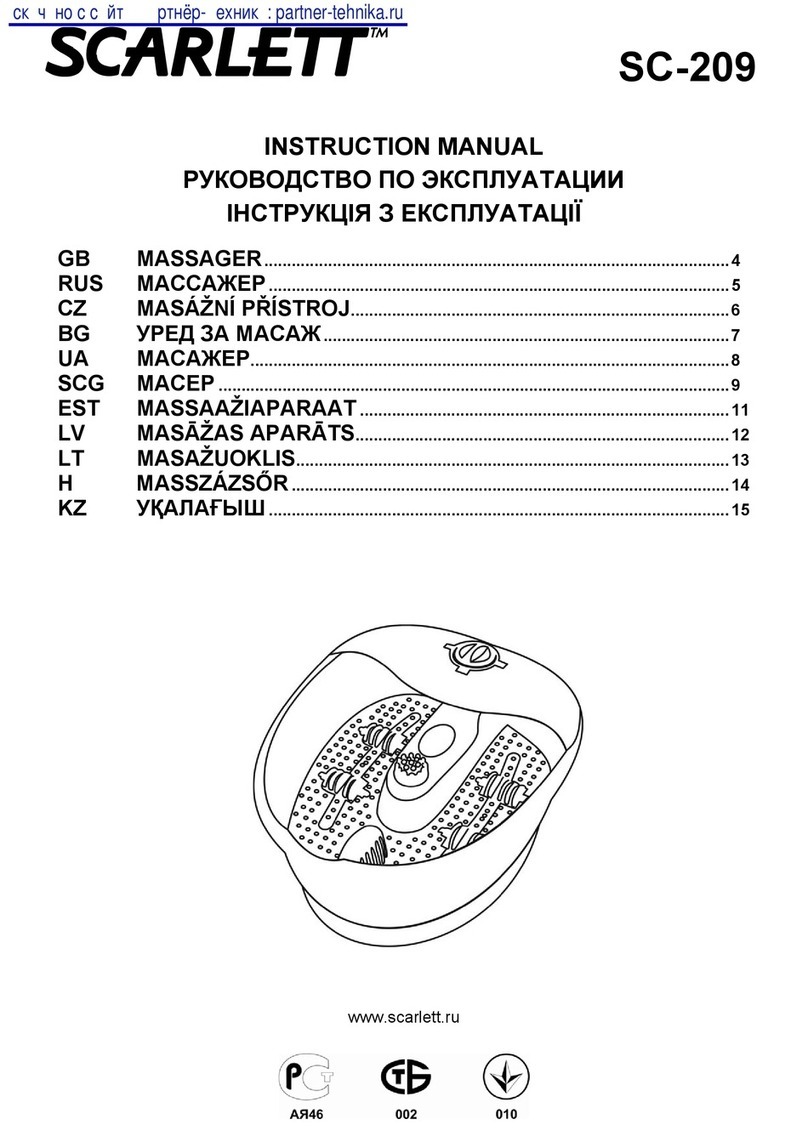 Scarlett SC-209 User manual