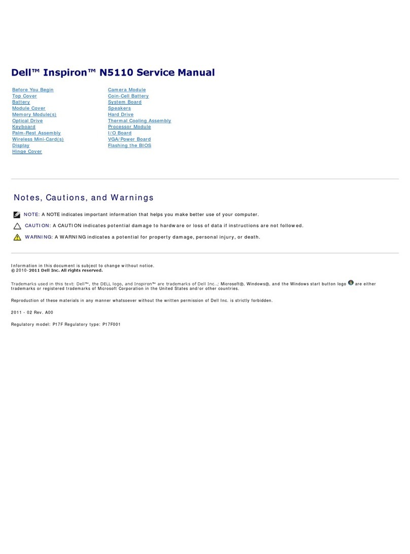 Dell Inspiron N5110 Service manual
