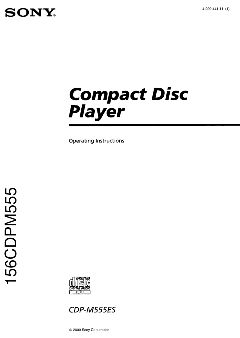 Sony CDP-M555ES - Es 400 Disc Cd Changer User manual