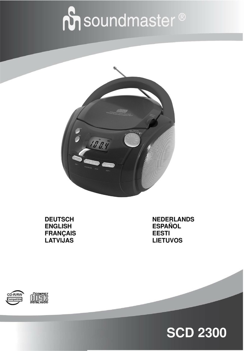 SOUNDMASTER SCD 2300 User manual