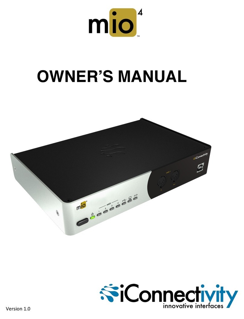 iConnectivity mio4 owner's manual