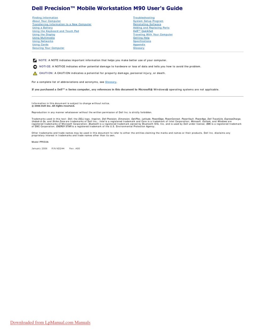 Dell Precision M90 User manual