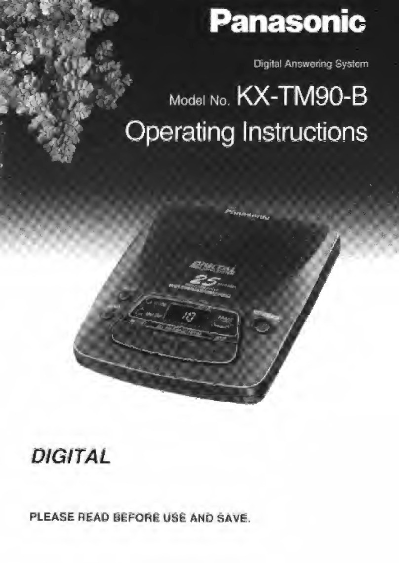 Panasonic KX-TM90B operating instructions