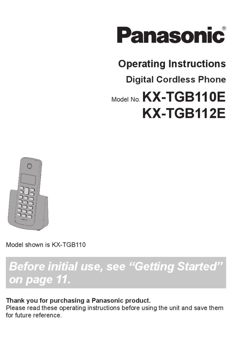 Panasonic KX-TGB110E operating instructions