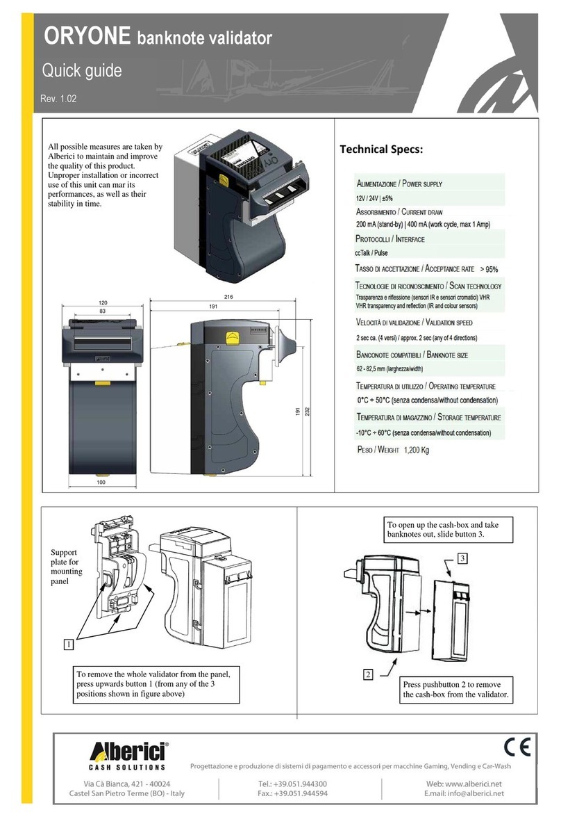 Alberici ORYONE quick guide