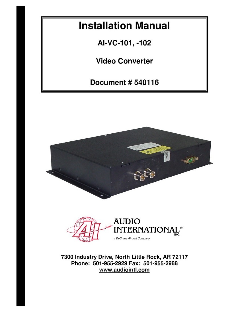 Audio international AI-VC-101 installation manual