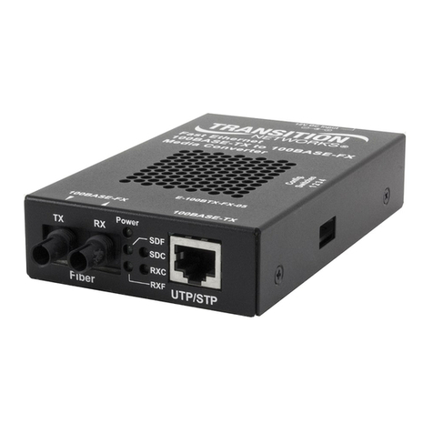 Transition Networks E-100BTX-FX-05 User manual Transition Networks E-100BTX-FX-05 User manual
