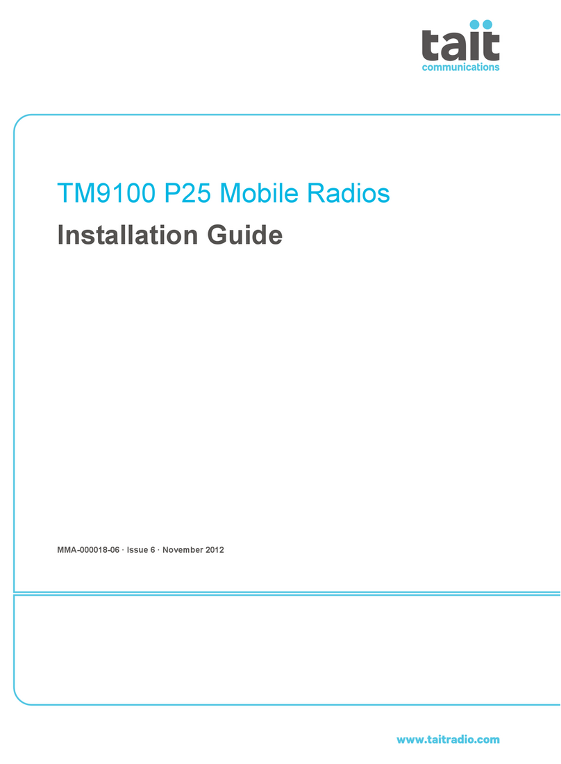 Tait TM9100 Series P25 installation guide