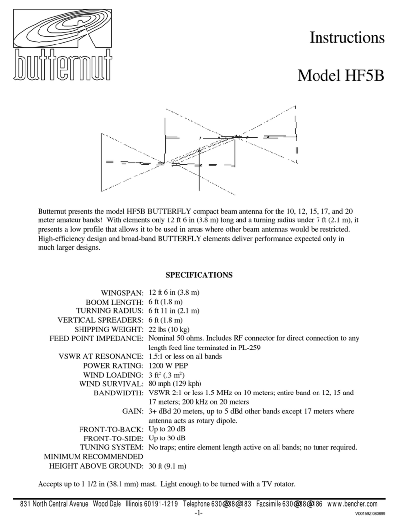 Butternut HF5B instruction manual