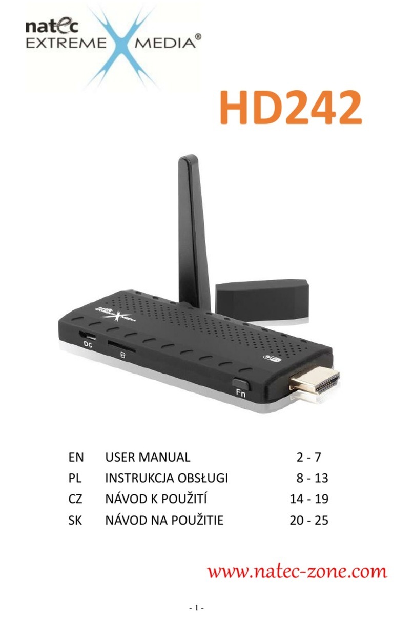 NATEC EXTREME MEDIA HD242 user manual