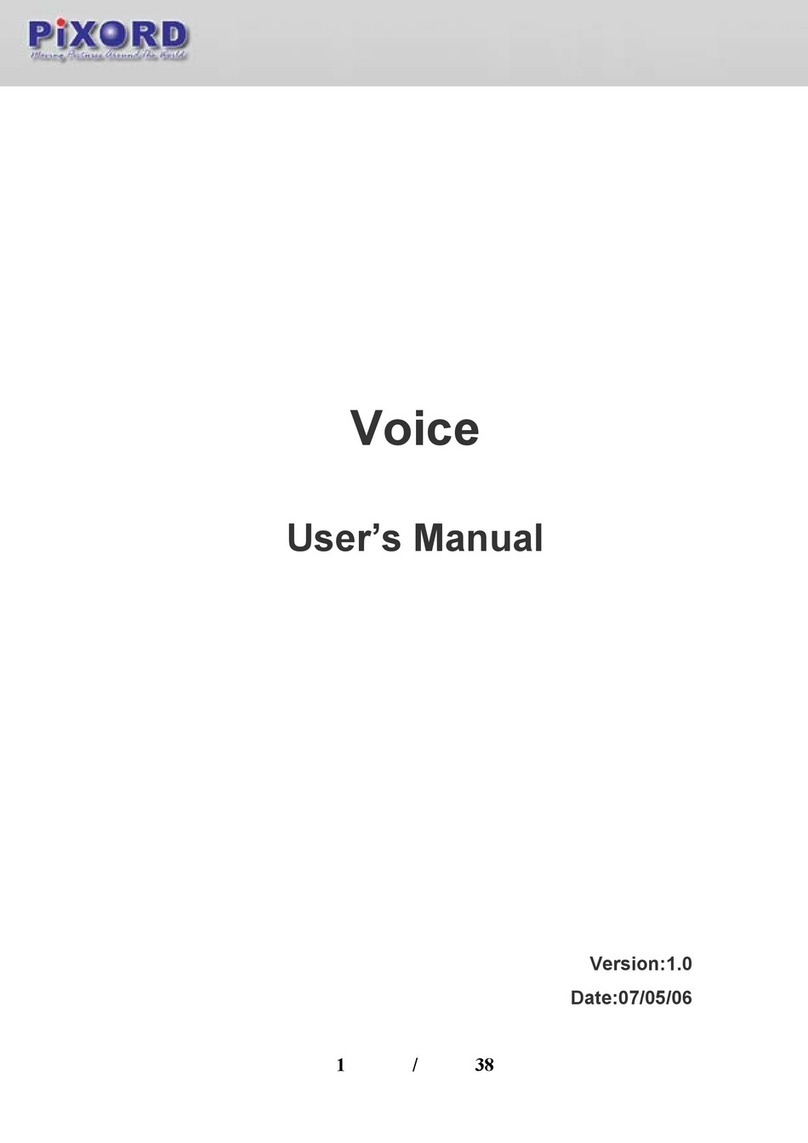 PiXORD voice user manual