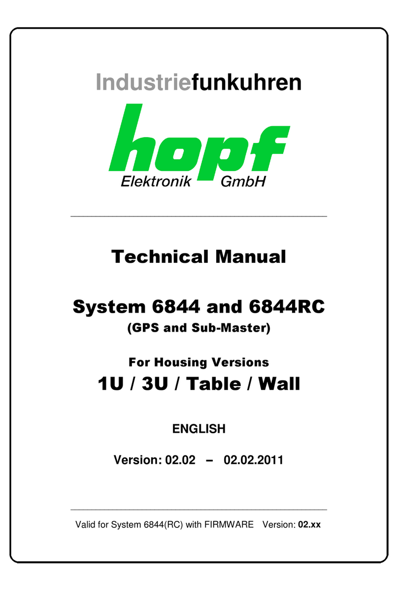 hopf 6844 Technical manual