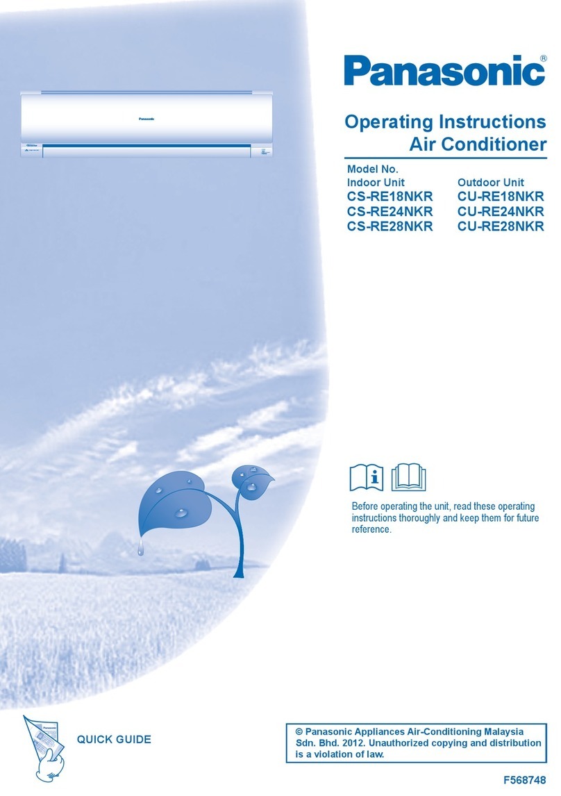 Panasonic CS-RE18NKR operating instructions Panasonic CS-RE18NKR operating instructions