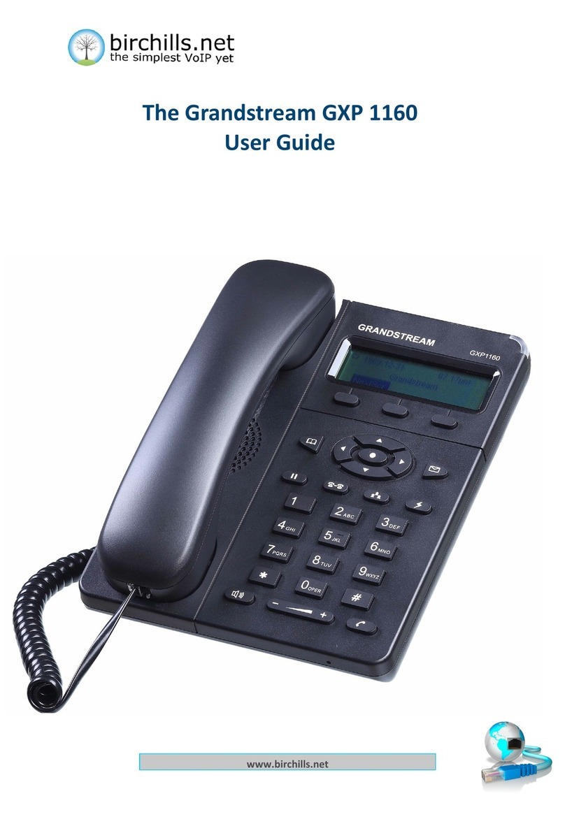 Grandstream Networks GXP1160 User manual Grandstream Networks GXP1160 User manual