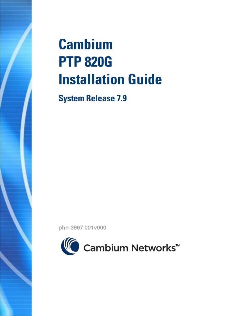 Cambium PTP 820G installation guide