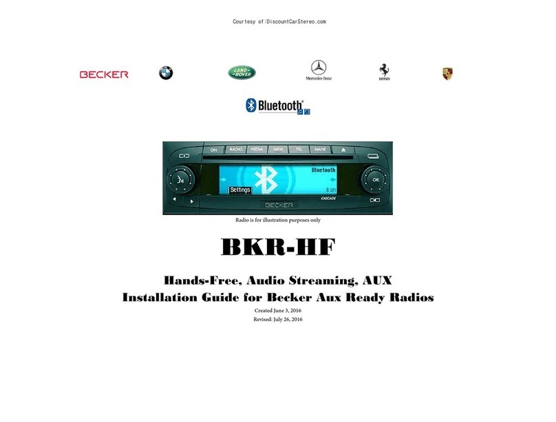 Becker BKR-HF User manual