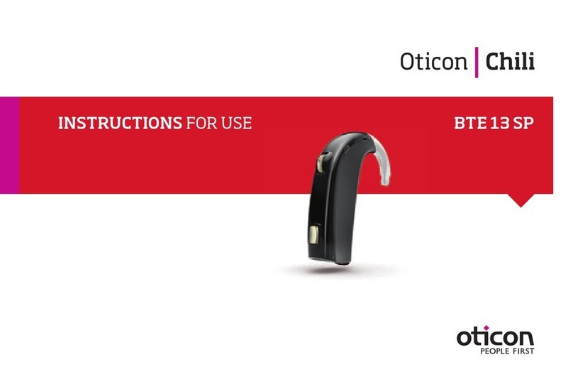 oticon Chili BTE 13 SP Instructions for use