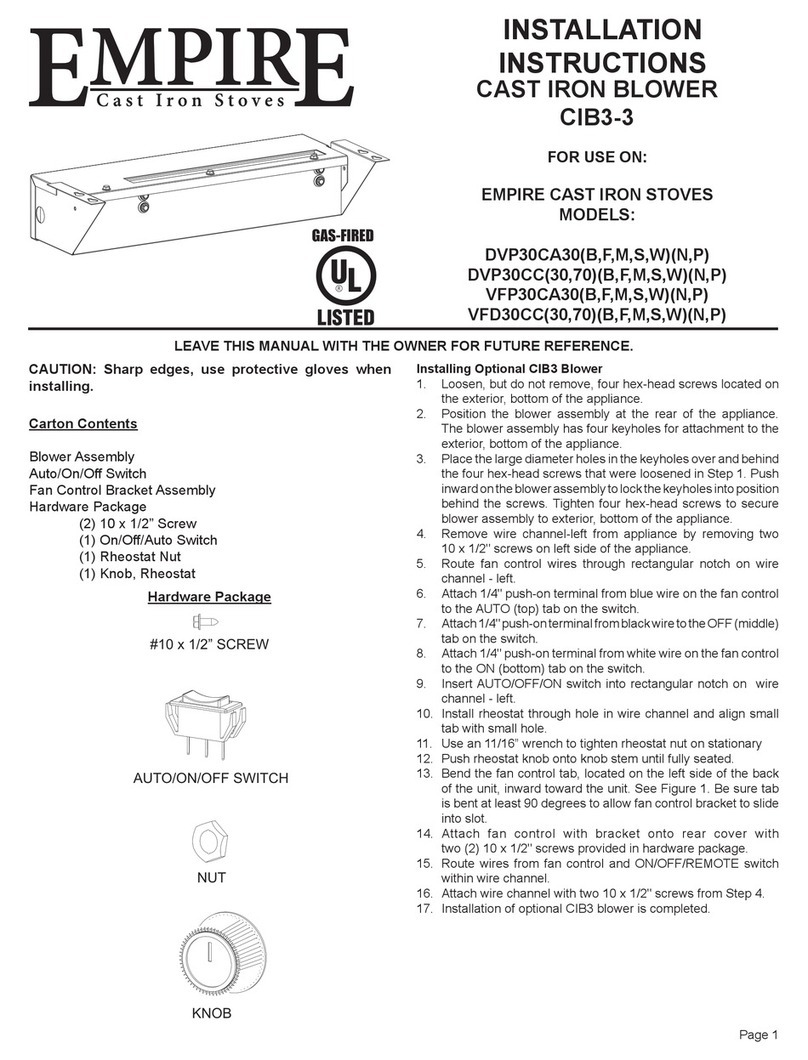 Empire CIB3-3 installation instructions