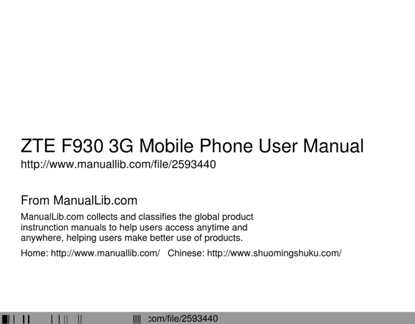 Zte F930 3G User manual