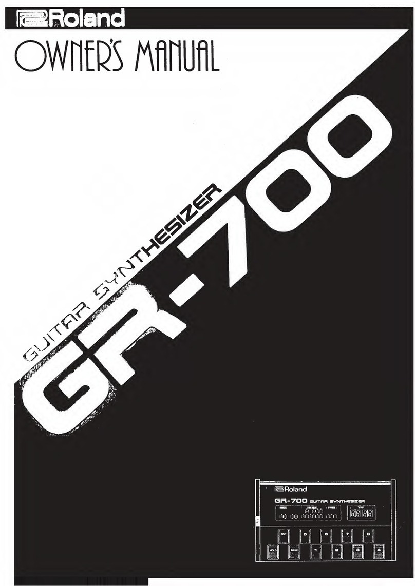 Roland GR-700 User manual