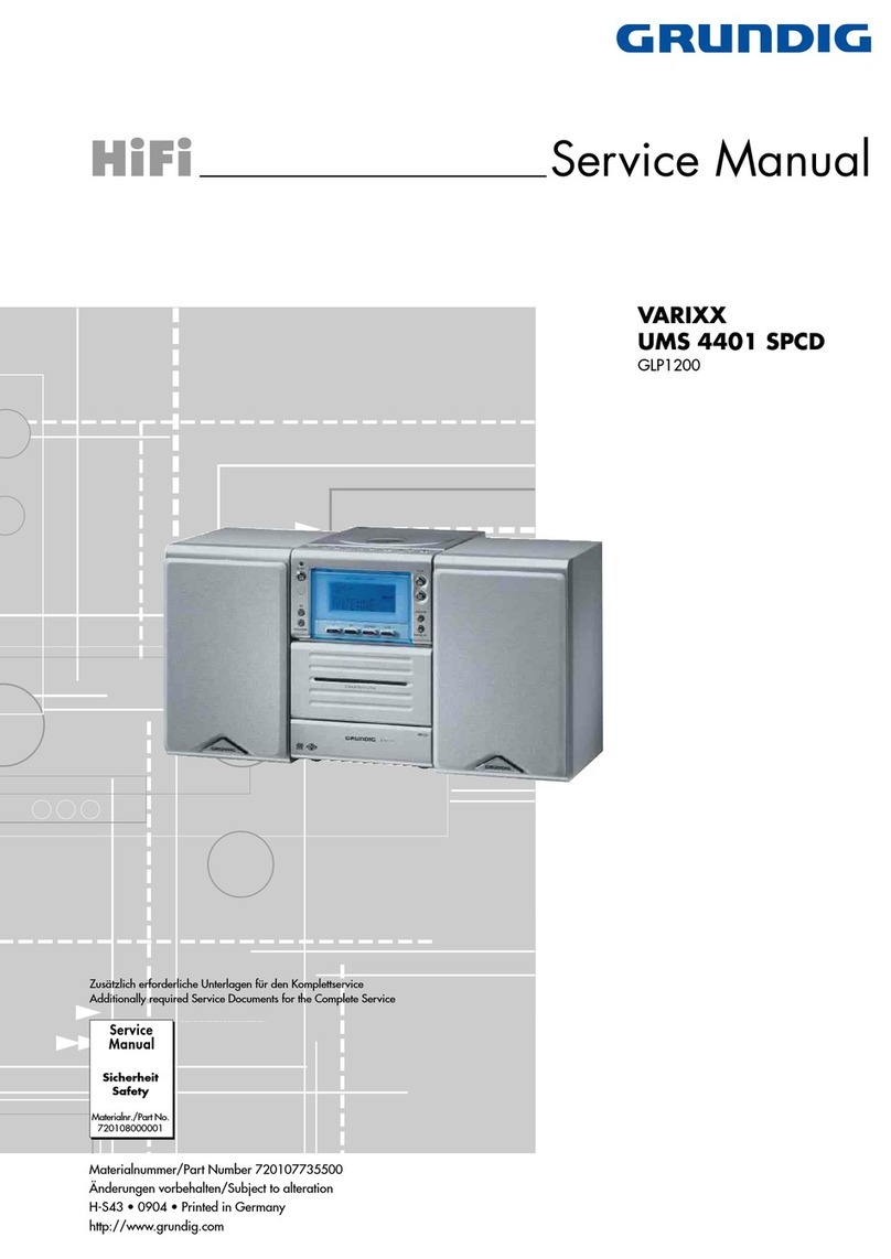 Grundig Varixx UMS 4401 SPCD User manual