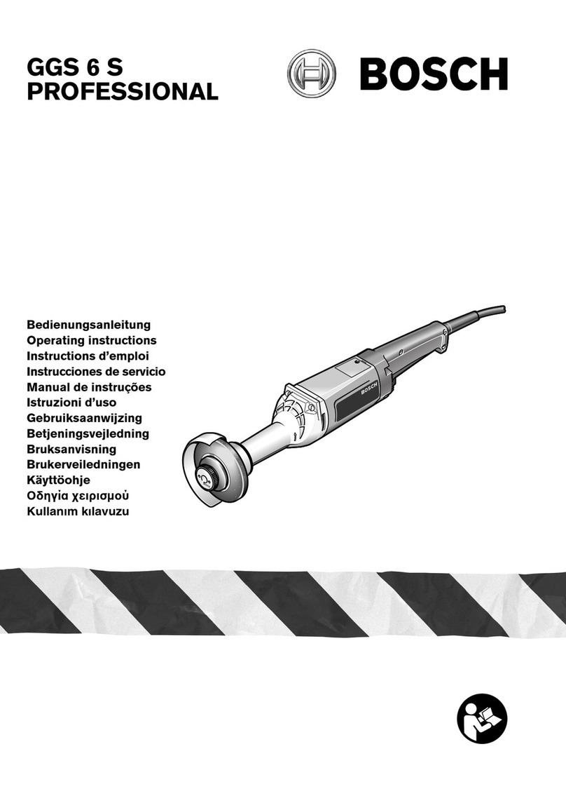Bosch GGS 6 S PROFESSIONAL operating instructions