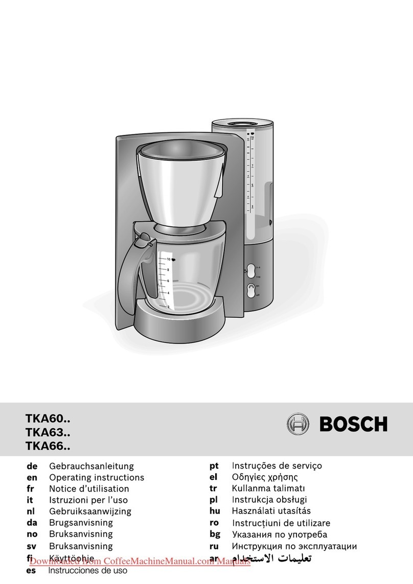 Bosch TKA60 operating instructions