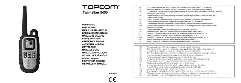 Topcom Twintalker 5400 User manual