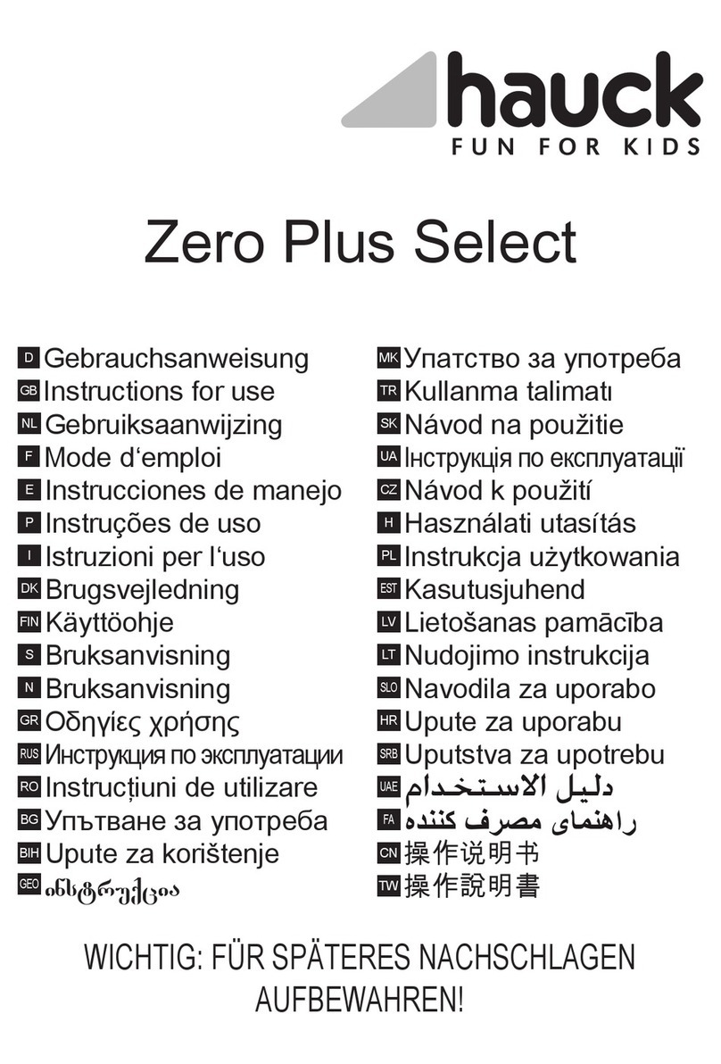 Hauck Zero Plus Select User manual