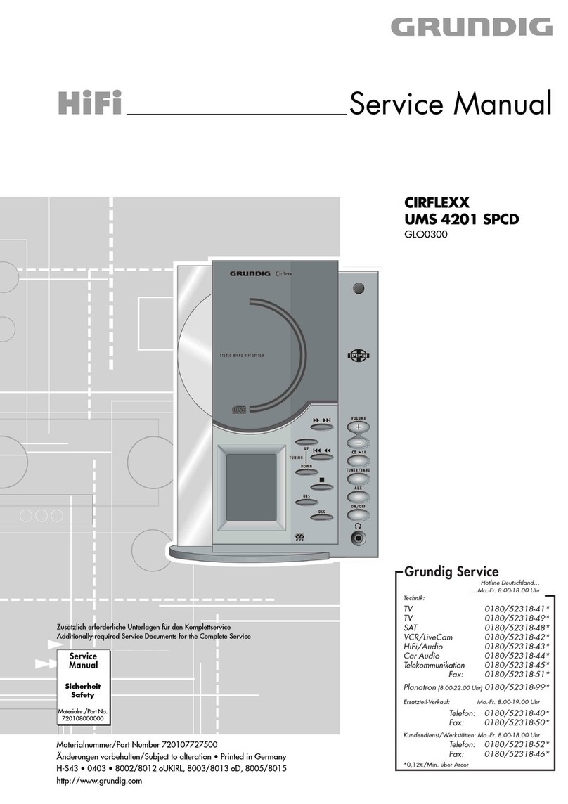 Grundig Cirflexx UMS 4201 SPCD User manual