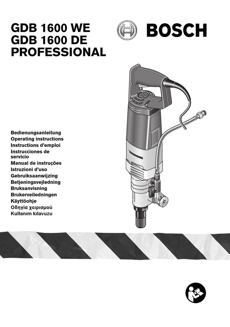 Bosch GDB 1600 WE User manual