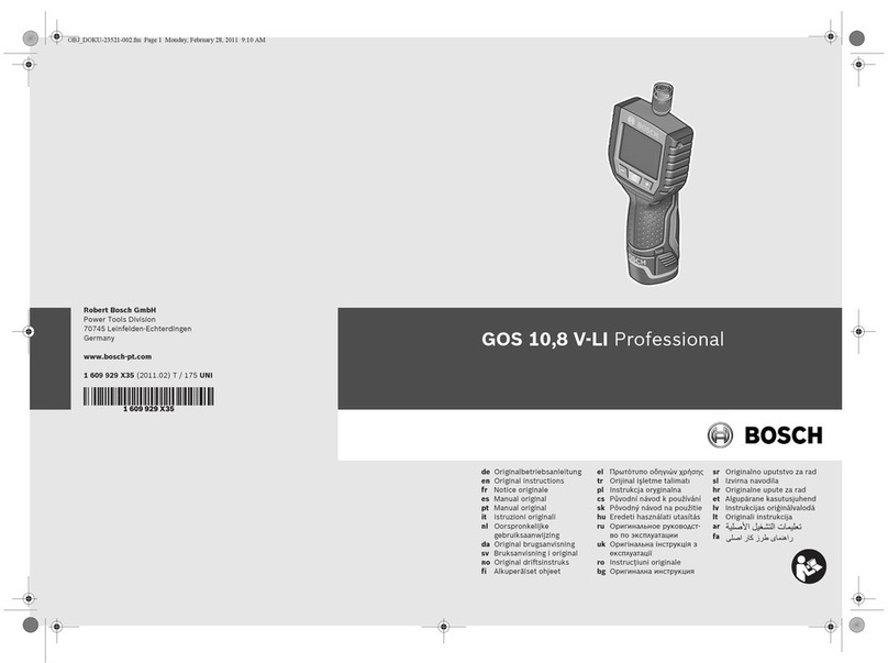 Bosch GOS 10 Original instructions Bosch GOS 10 Original instructions