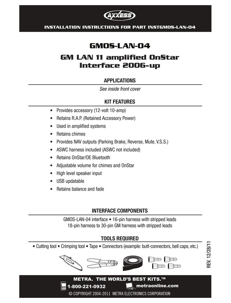 Axxess GMOS-LAN-04 installation instructions