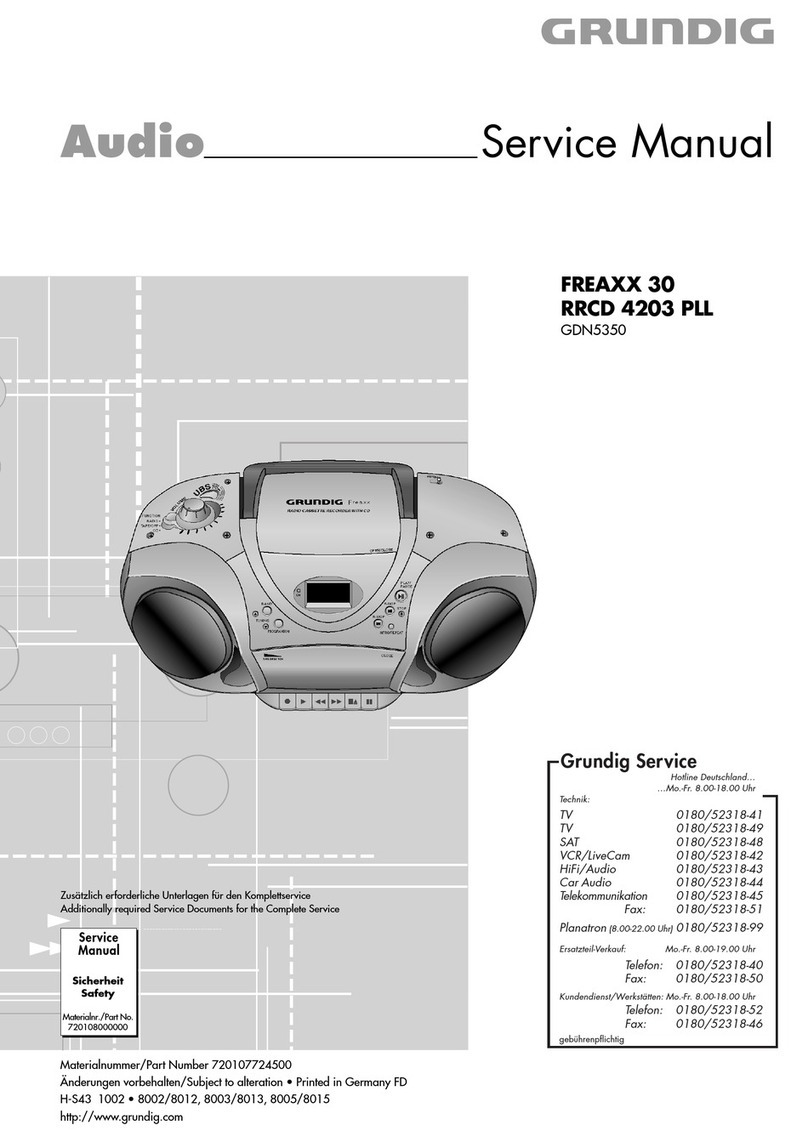Grundig FREAXX 30 RRCD 4203 PLL User manual