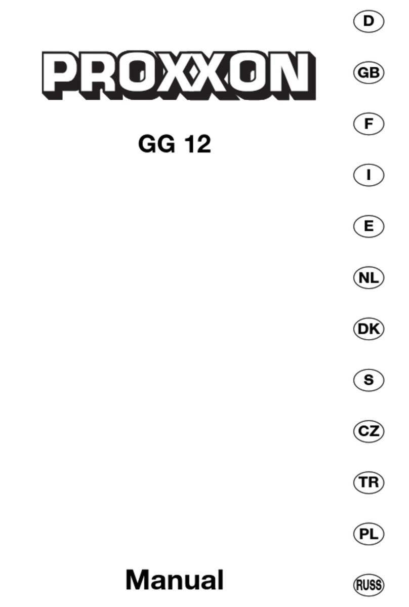 Proxxon GG 12 User manual