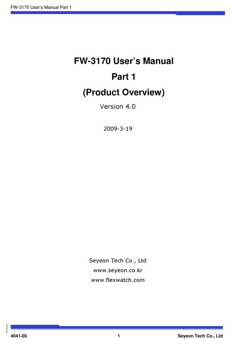 Seyeon FW3170 Product overview Seyeon FW3170 Product overview