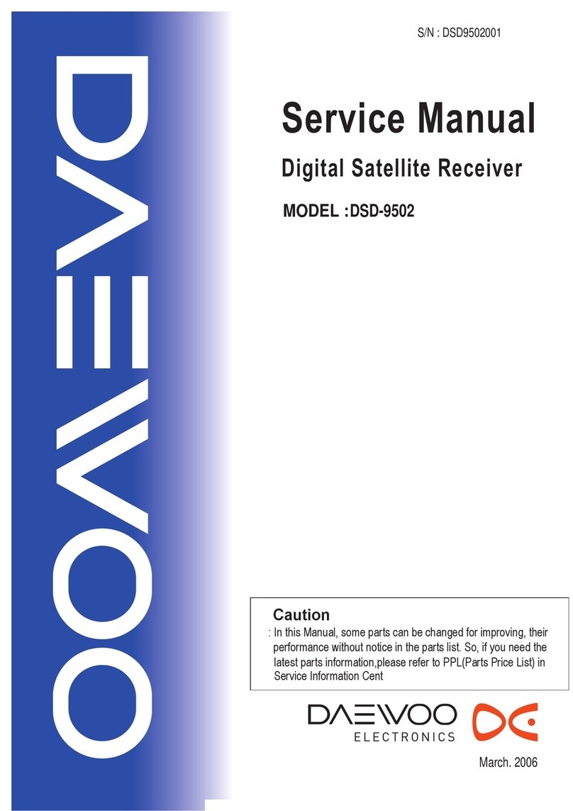 Daewoo DSD-9502 Series User manual