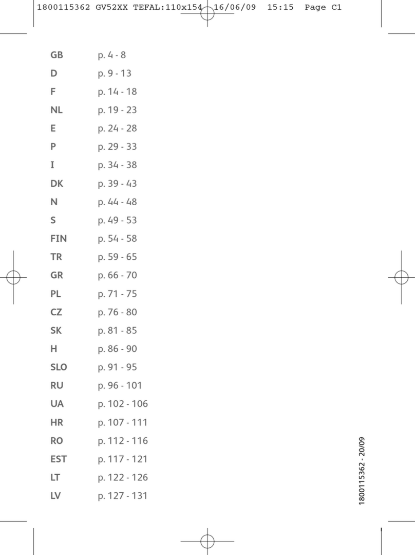 TEFAL GV 5240 User manual