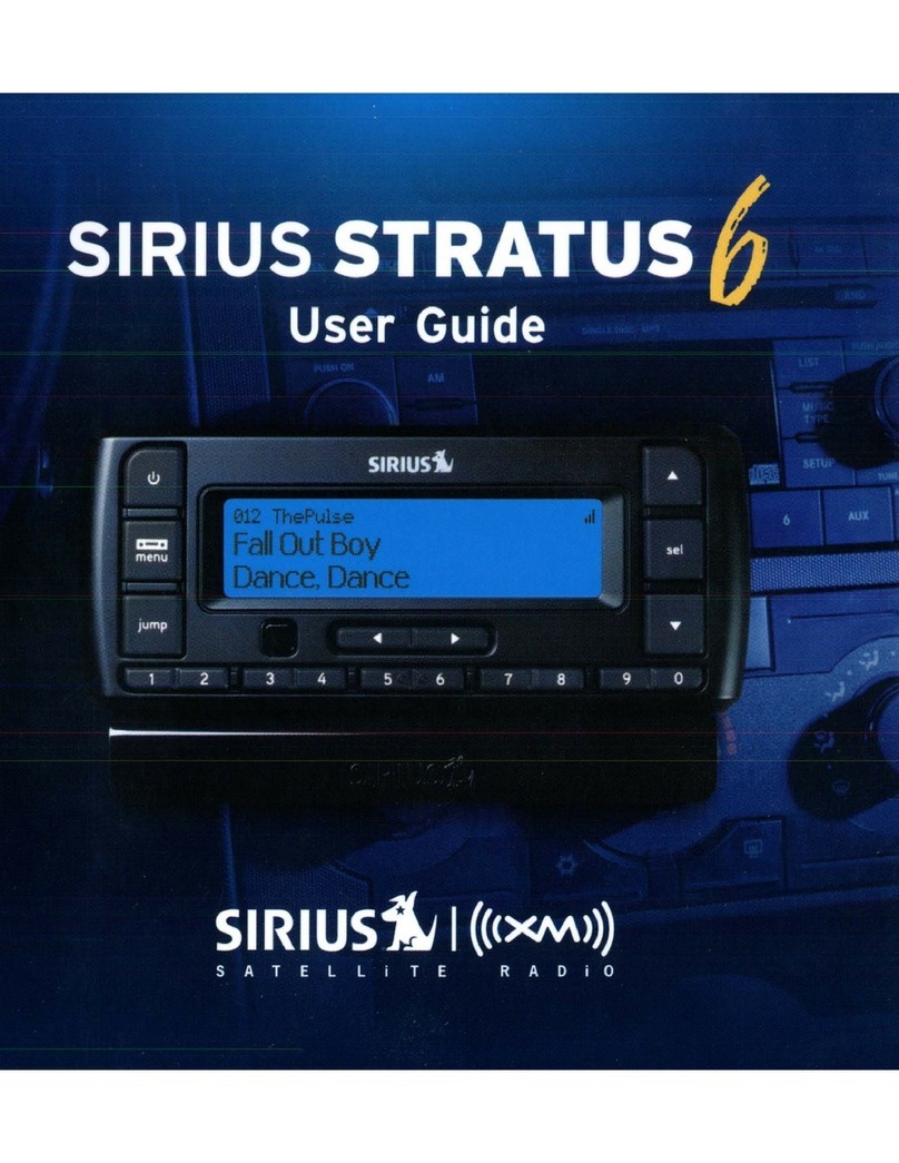 Sirius XM RAdio Stratus 6 User manual